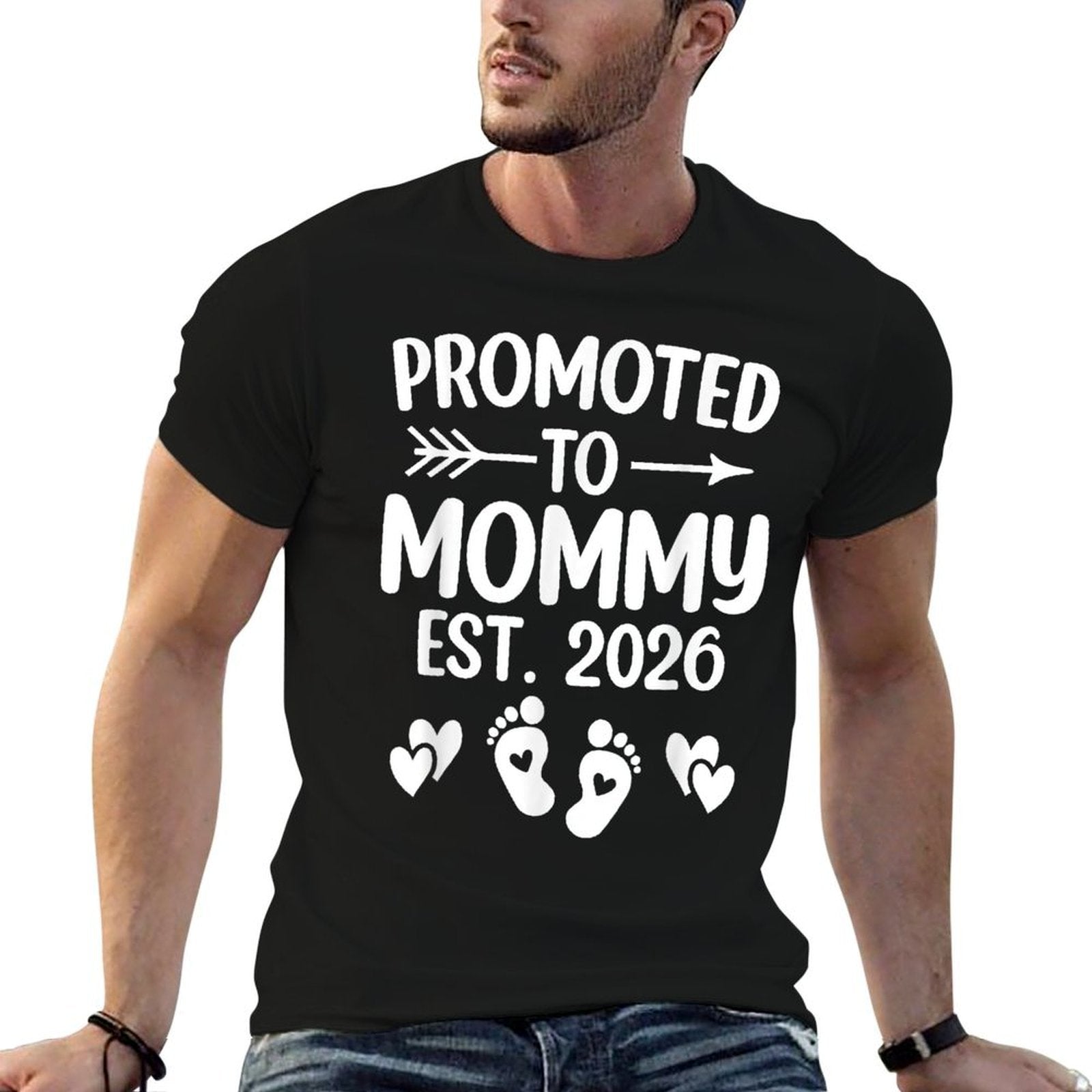 Mommy Est 2026 Promoted To Mommy New Mommy 2026  Classic T-Shirt