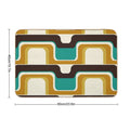 Mid-Century Modern Meets 1970s Teal  High-Traffic Bath Mat