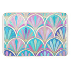 Glamorous Twenties Art Deco Pastel Pattern  High-Traffic Bath Mat