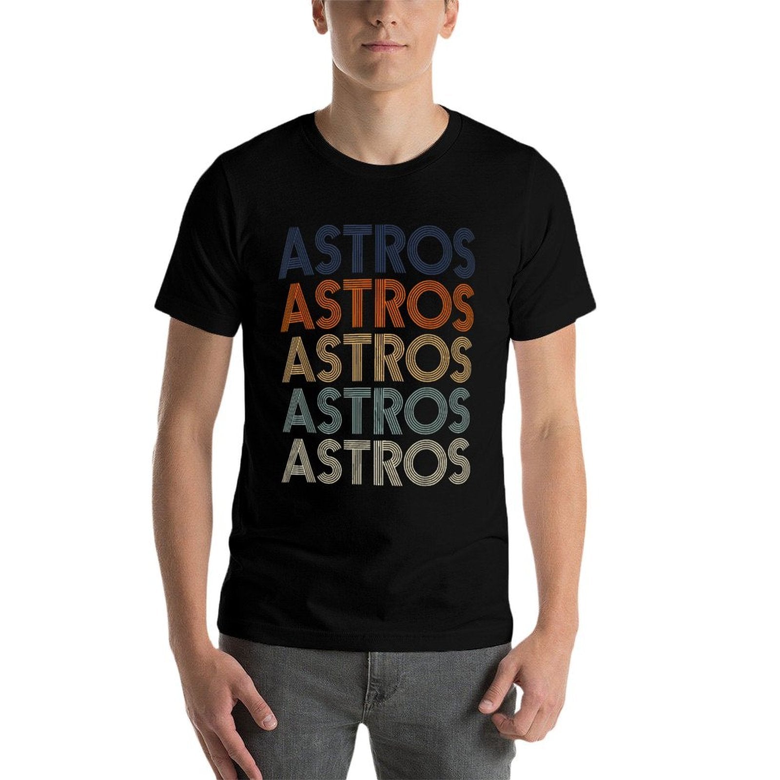 Vintage Astros Retro Style 70s 80s First Name Comfortable T-Shirt