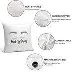 Bad Eyebrows Beauty Soft Gift Ready Throw Pillow