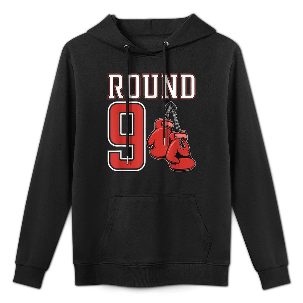 9th Birthday Boxing Boy 9 Year Old Boxer Bday Party Adjustable Hood Hoodie