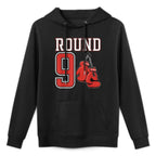 9th Birthday Boxing Boy 9 Year Old Boxer Bday Party Adjustable Hood Hoodie