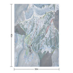 Grand Targhee Resort Trail Map Quick-dry Throw Blanket