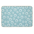 Nautical Anchors Beach Fish Vacation  Blue Bubbles  Pretty Face Masks Dust Masks  Eco-Friendly Bath Mat