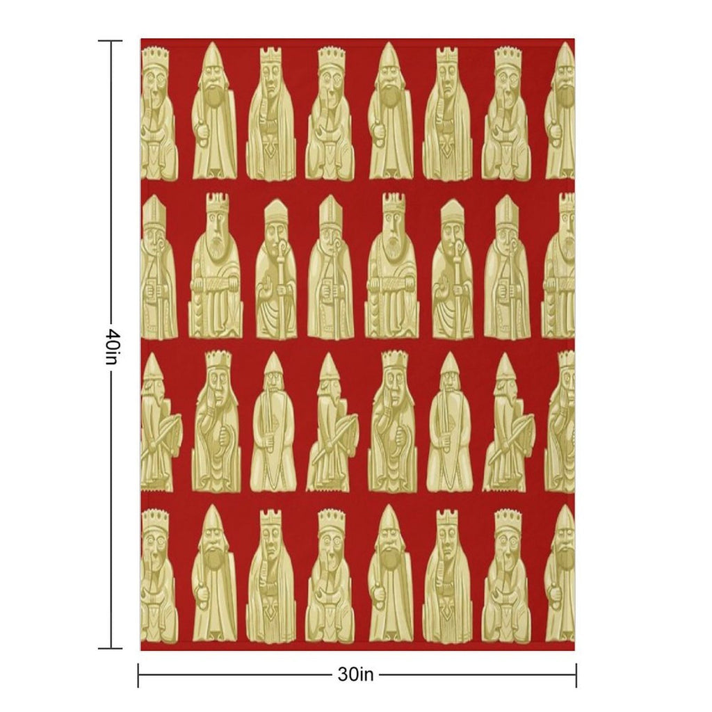Lewis Chessmen Durable Throw Blanket
