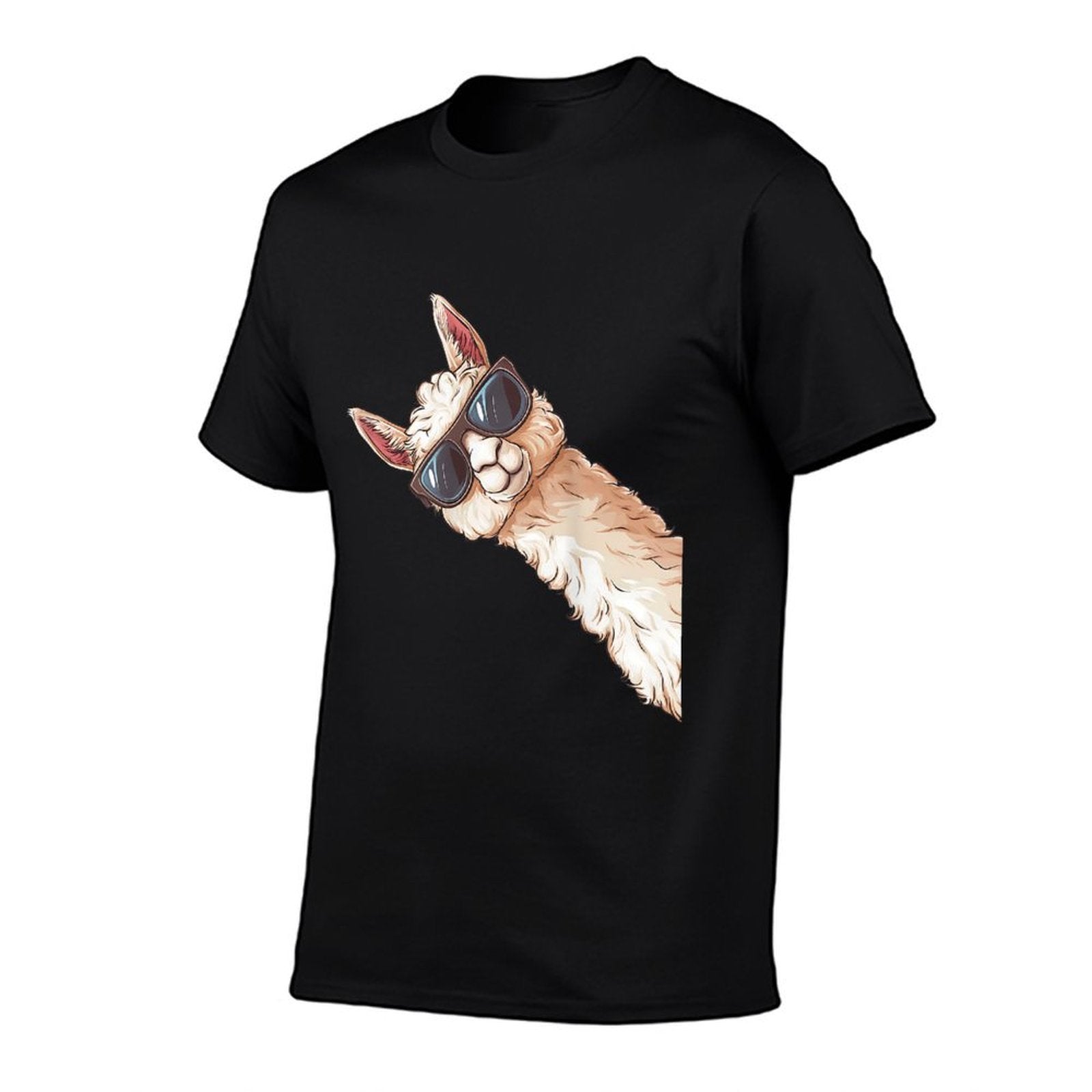 Llama Alpaca Lama Sunglasses  Easy-care T-Shirt