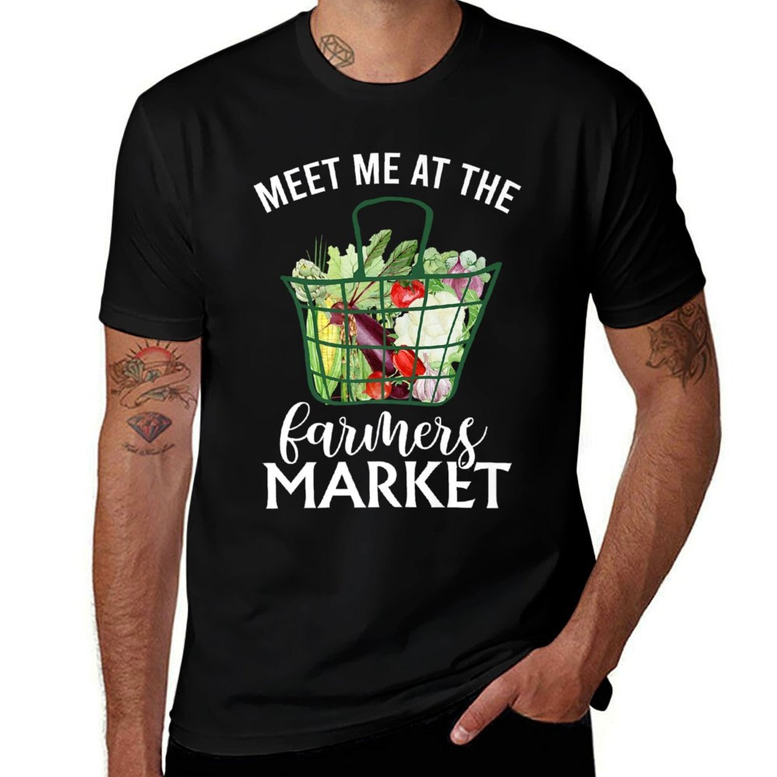 Gardening Meet Me At The Local Farmers Market Men Women Premium  Vintage-inspired T-Shirt