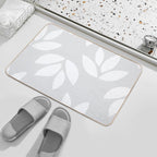 Simple Leaves Pattern  Toxin-Free Bath Mat