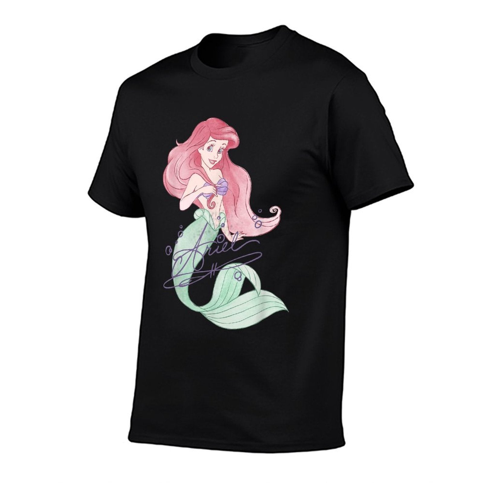 Disney The Little Mermaid Ariel Signed Portrait  Graphic-printed T-Shirt