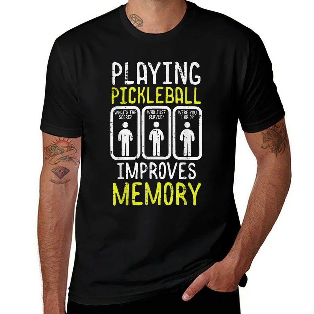 Playing Pickleball Improves Memory Pickle Ball Men Women Kid  Affordable Price T-Shirt