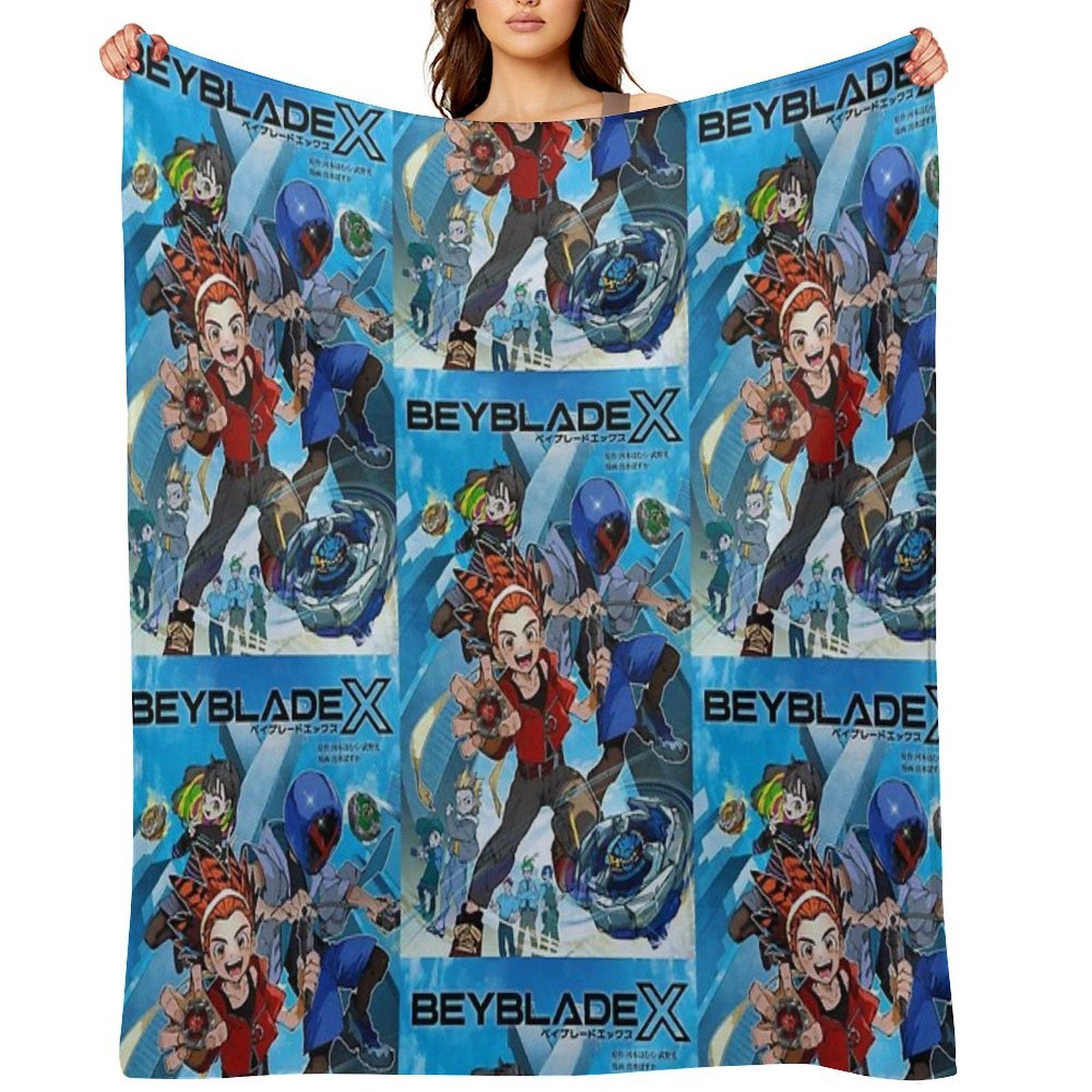 Beyblade X Lightweight Throw Blanket