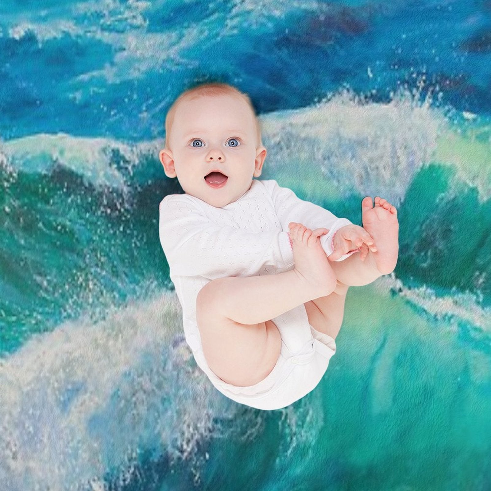 Perpetual Ocean All-season Throw Blanket