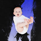 The Walker of Abyss (Version BlueWhite) Eco-conscious Throw Blanket