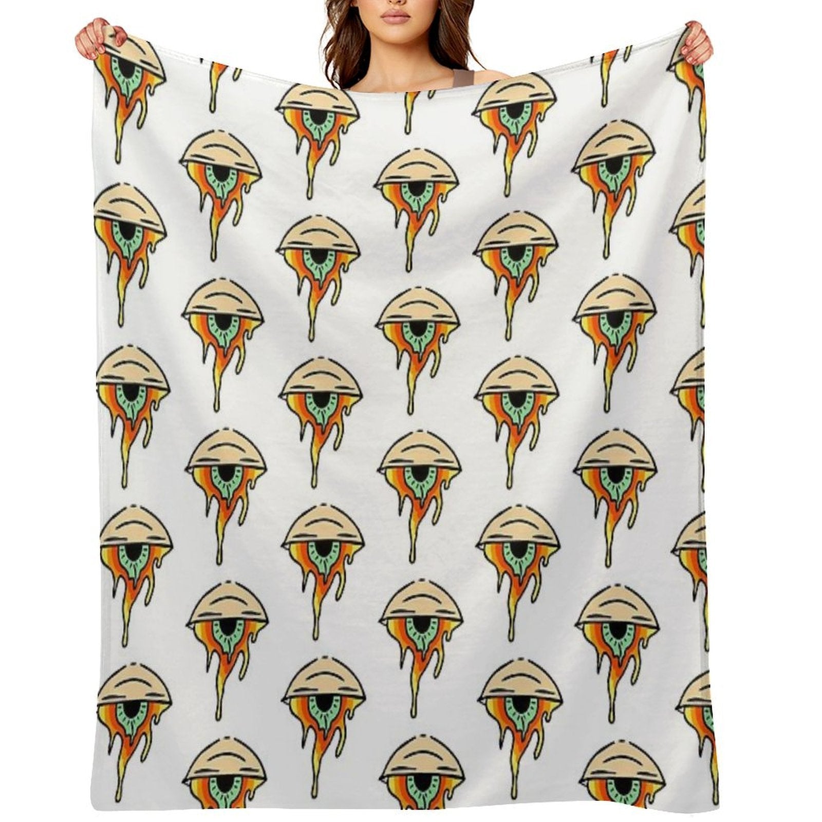 Trippy Eye Shrink-resistant Throw Blanket