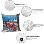 Alpine Chic Poster Soft Gift Ready Throw Pillow