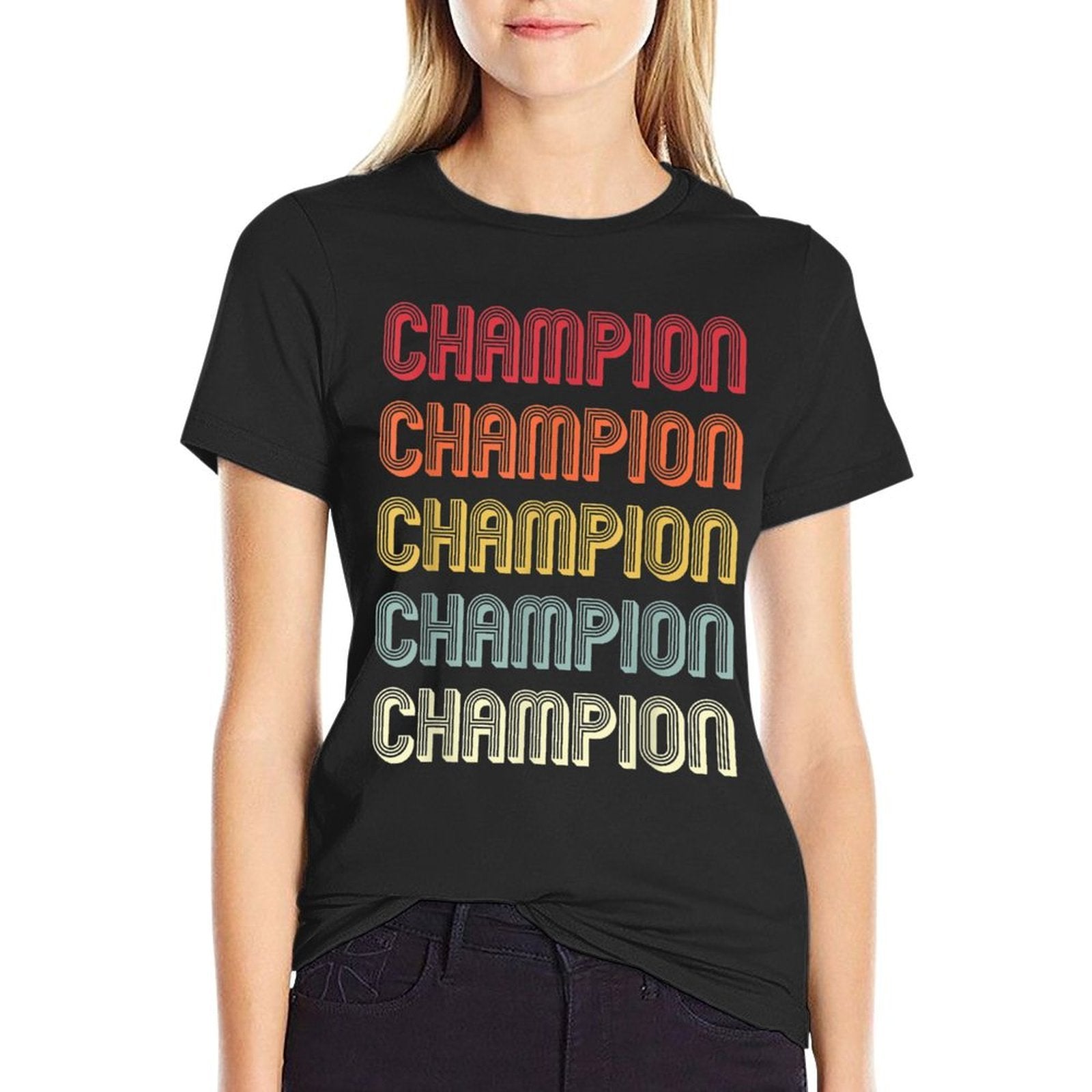 CHAMPION Gift Surname Funny Retro Vintage Birthday Reunion Comfortable T-Shirt