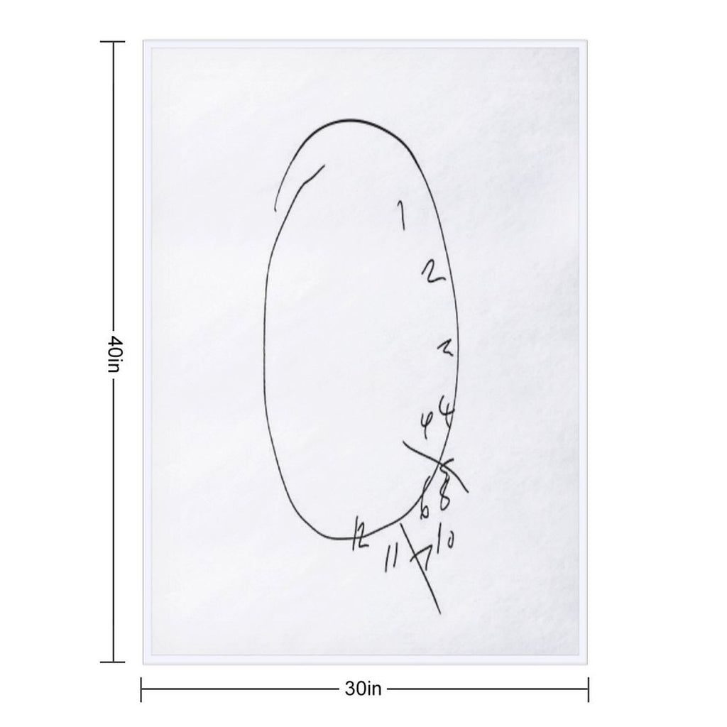 Will's Clock - Hannibal Eco-conscious Throw Blanket