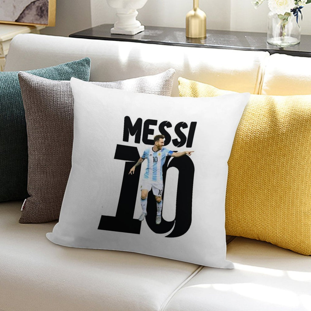 Messi 10 Soft Bedroom Essential Throw Pillow