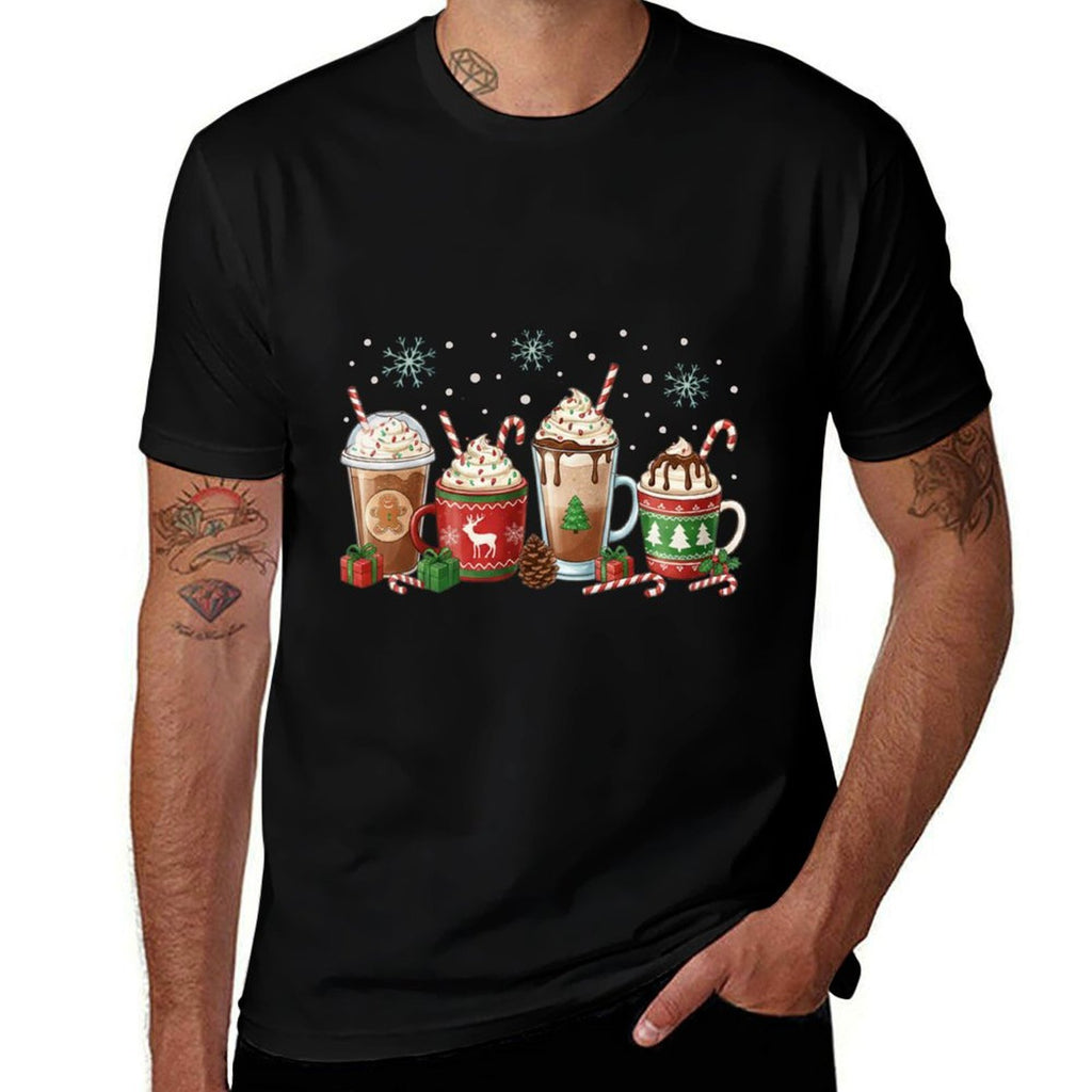 Retro Cocoa Hot Chocolate Cozy Season Christmas Xmas Holiday  Graphic-printed T-Shirt