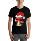 Mushroom Lover Gift Santa Hat Mushroom Christmas  Quick-drying T-Shirt
