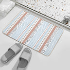 Pastel Stripe Pattern  Eco-Friendly Bath Mat