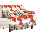 Dorothy Poppies Wrinkle-free Throw Blanket