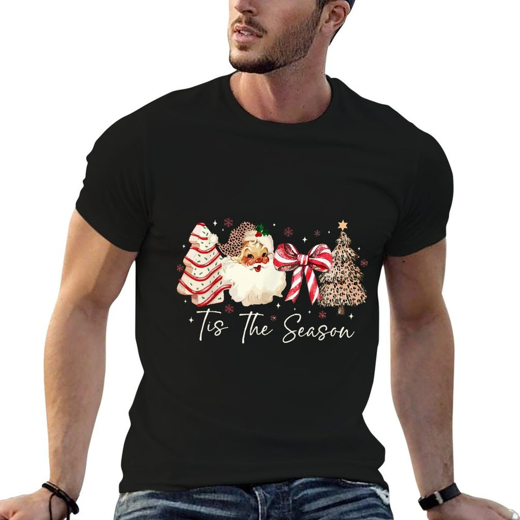 Funny Tis The Season Design Christmas Tree Cakes Debbie  Trendy Pattern T-Shirt