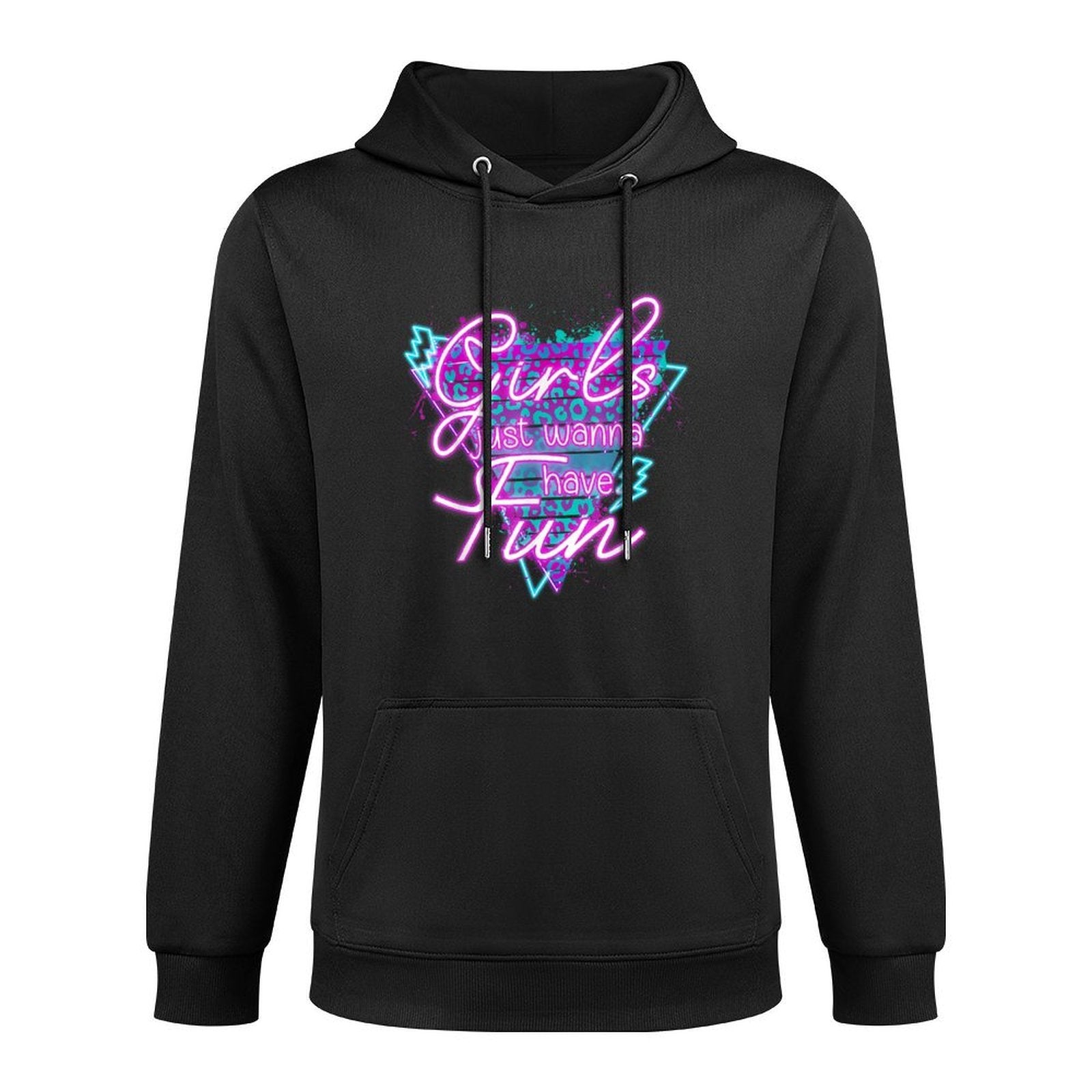 Funny Girls Just Wanna Have Fun Awesome 70s 80s 90s 1980s Pilling-Resistant Hoodie