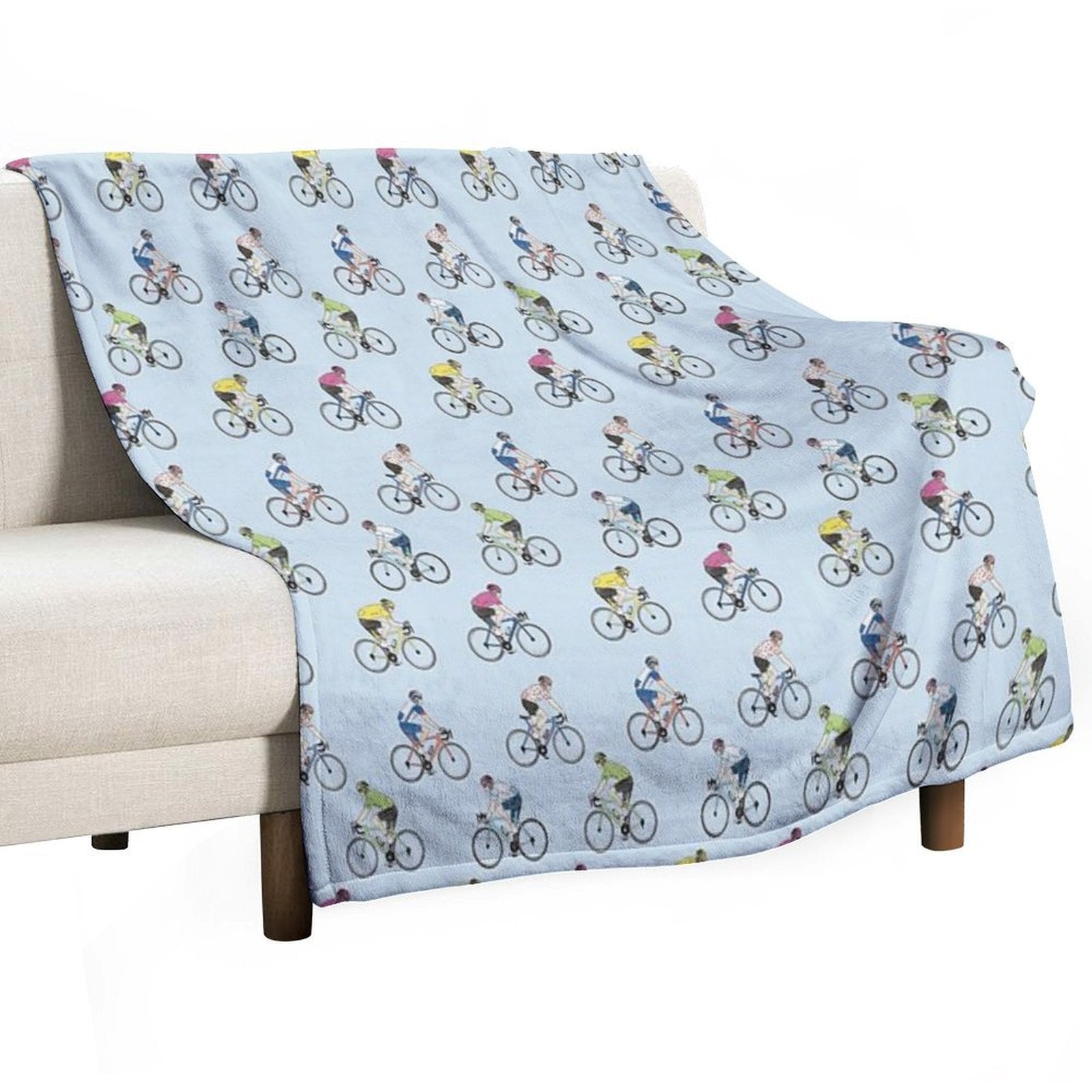 Tour De France Riders Versatility Throw Blanket