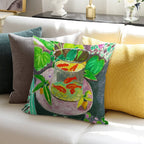 Matisse - Goldfish Soft Fade-Resistant Throw Pillow