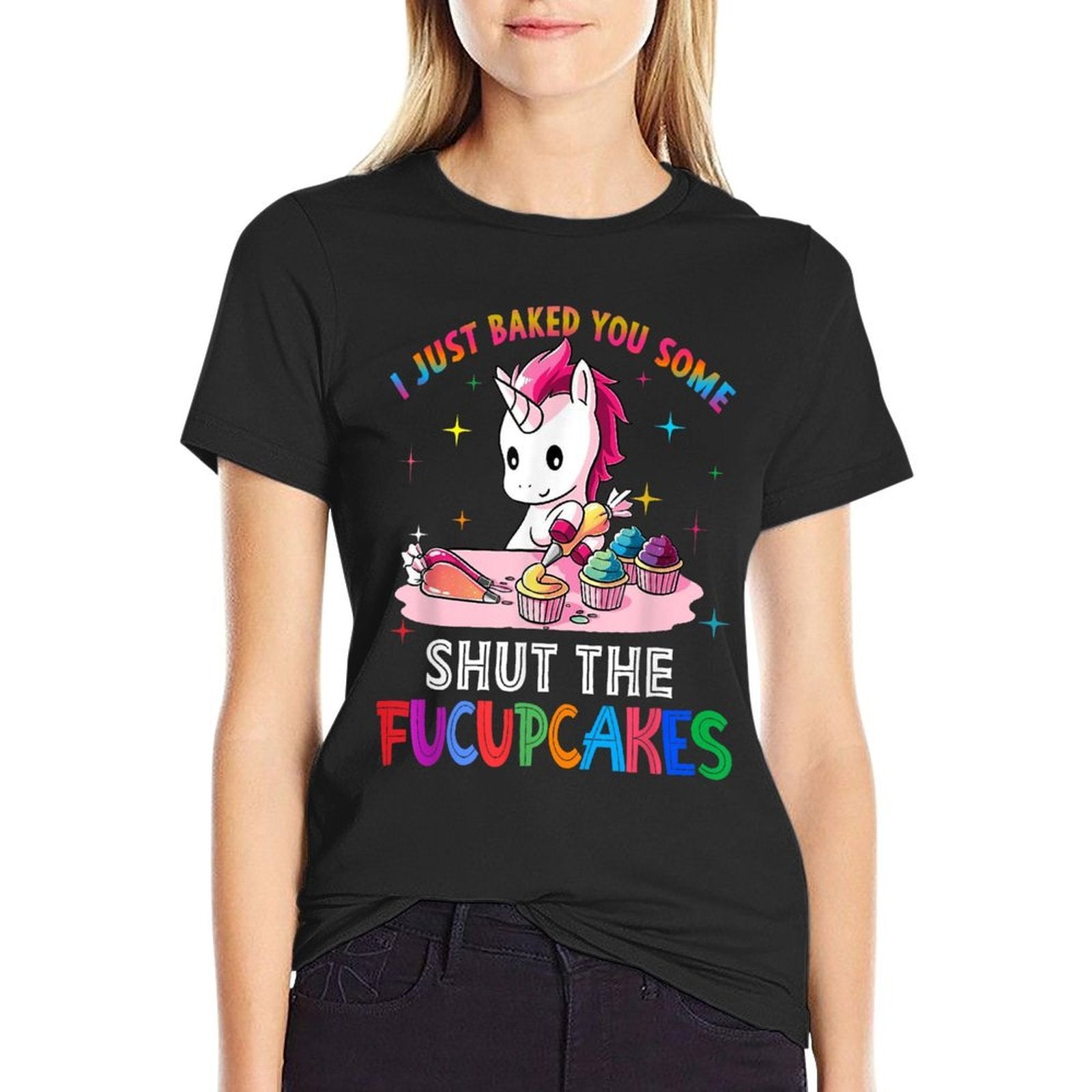 I Just Baked You Some Shut The Fucupcakes Unicorn  Eco-friendly Material T-Shirt