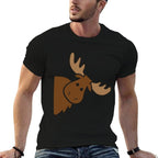 Cute Moose Elk Deer Funny Alaska Moose  Odor-resistant T-Shirt