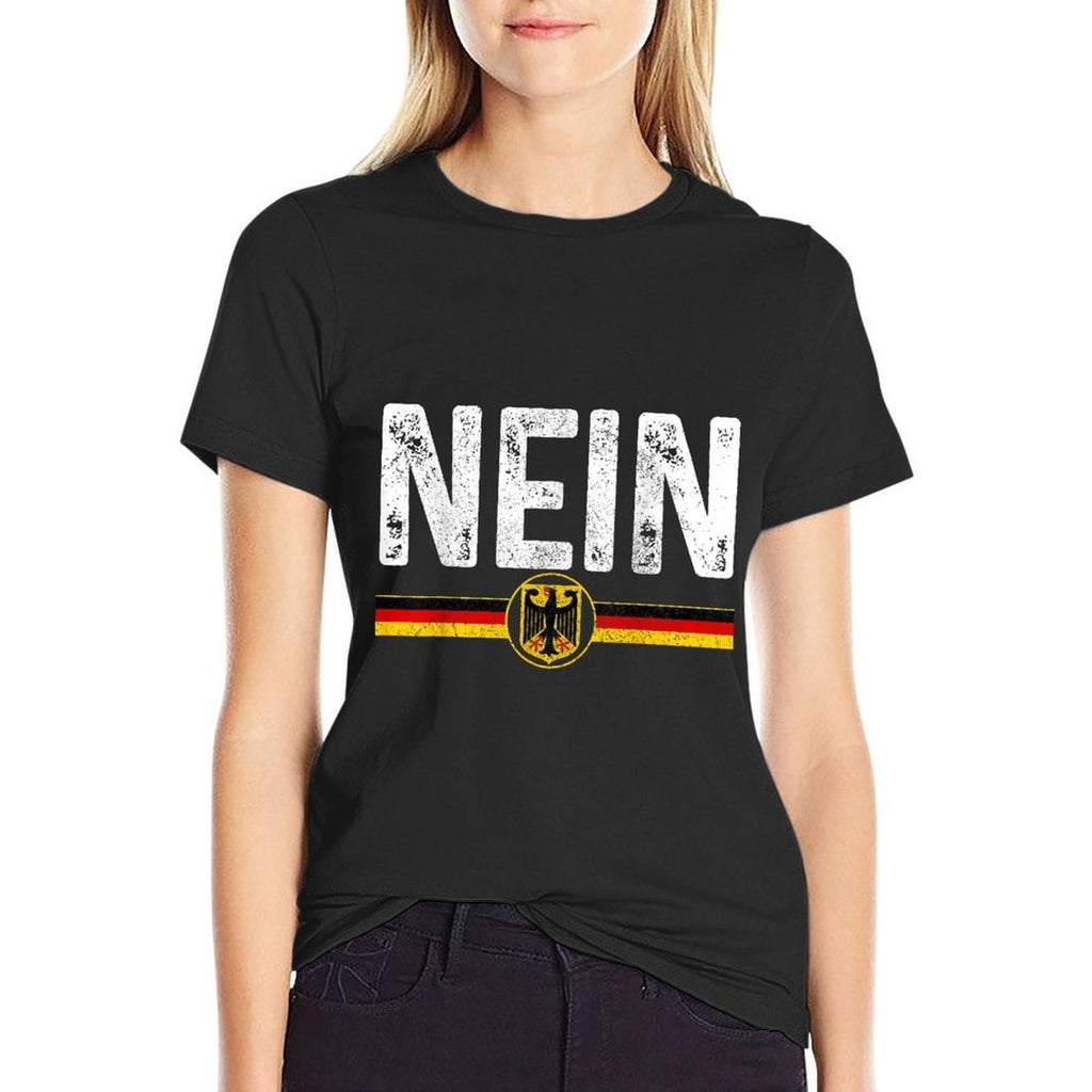Nein Funny German No Germany Souvenir Oktoberfest Gift  Cotton T-Shirt