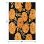 Honey Bun Wrinkle-free Throw Blanket