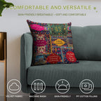 Funny Pakistani Truck Art Poetry Soft Luxury Feel Throw Pillow