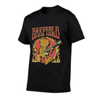 Garfield - Rock N Roll Music Flames with Guitar  Classic T-Shirt