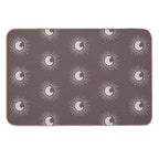 Boho Sun And Moon Pattern Bohemian Aesthetic In Muted Colors Walnut Brown  High-Traffic Bath Mat