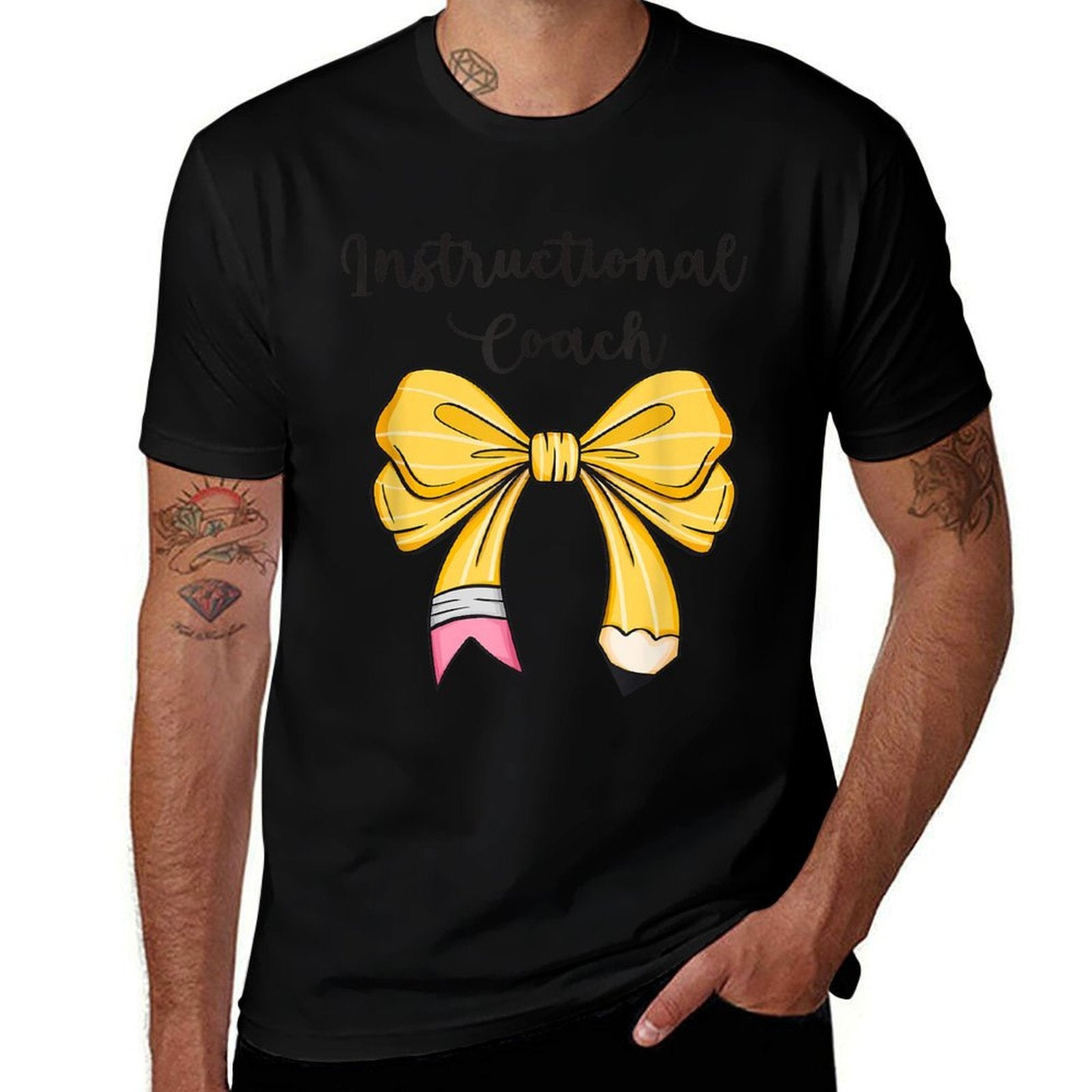 Instructional Coach Funny Back to School Worker Appreciation  Fade-proof Color T-Shirt