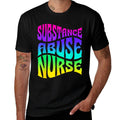 Substance Abuse Nurse Addiction Recovery Nursing  Oversized Silhouette T-Shirt