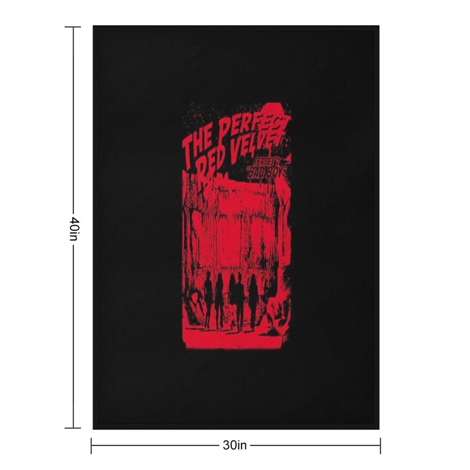 Red Velvet - Bad Boy (Ver Red) Eco-conscious Throw Blanket
