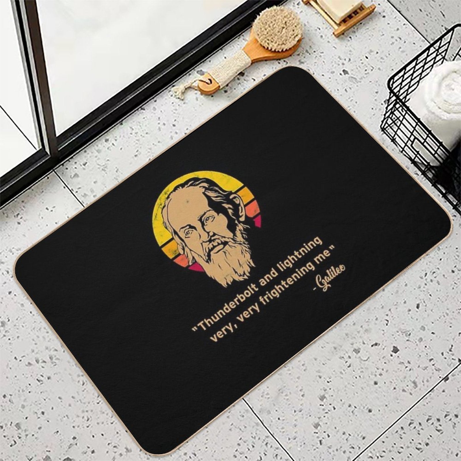 Thunderbolt And Lightning Galileo Vintage Retro  Versatile Bath Mat