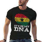 Its In My DNA Ghanaian Print African Roots Proud Ghana Comfortable T-Shirt