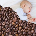 Coffee Beans Travel-friendly Throw Blanket
