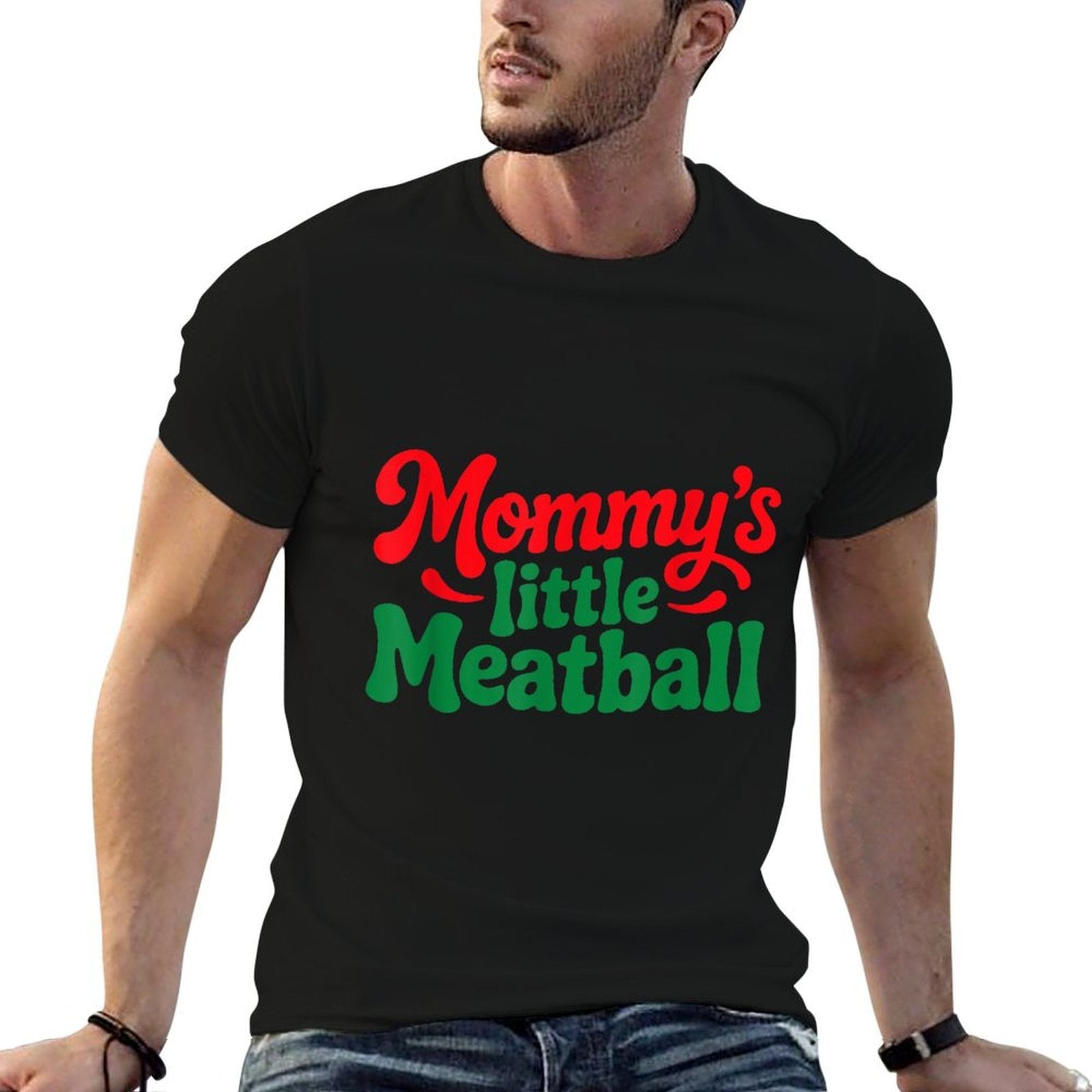 Mommys Little Meatball Italian Funny  Quick-drying T-Shirt