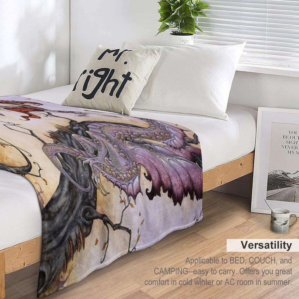 The Dragon Charmer Lightweight Throw Blanket