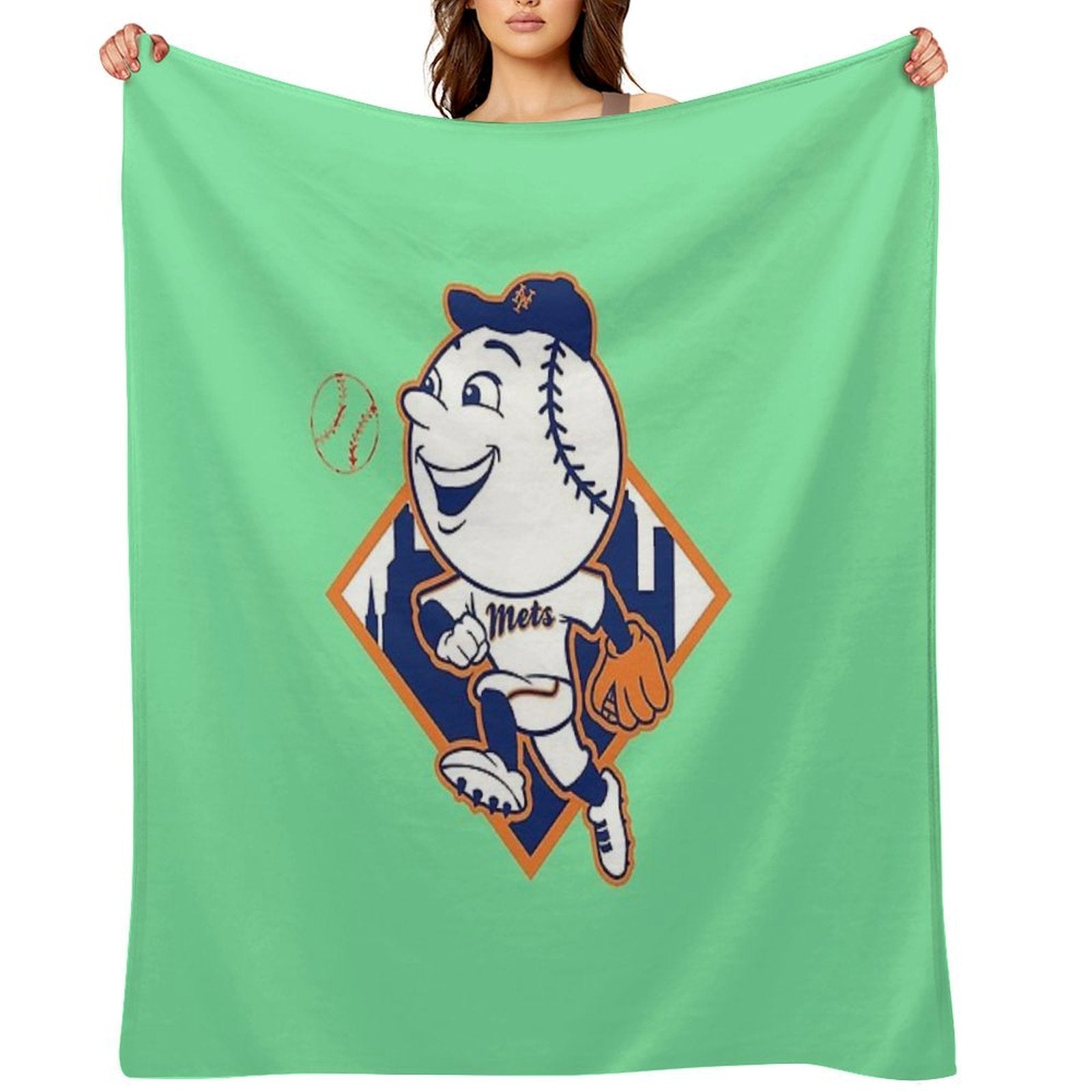To Fans of The American Baseball Game 2010 Sustainable Throw Blanket