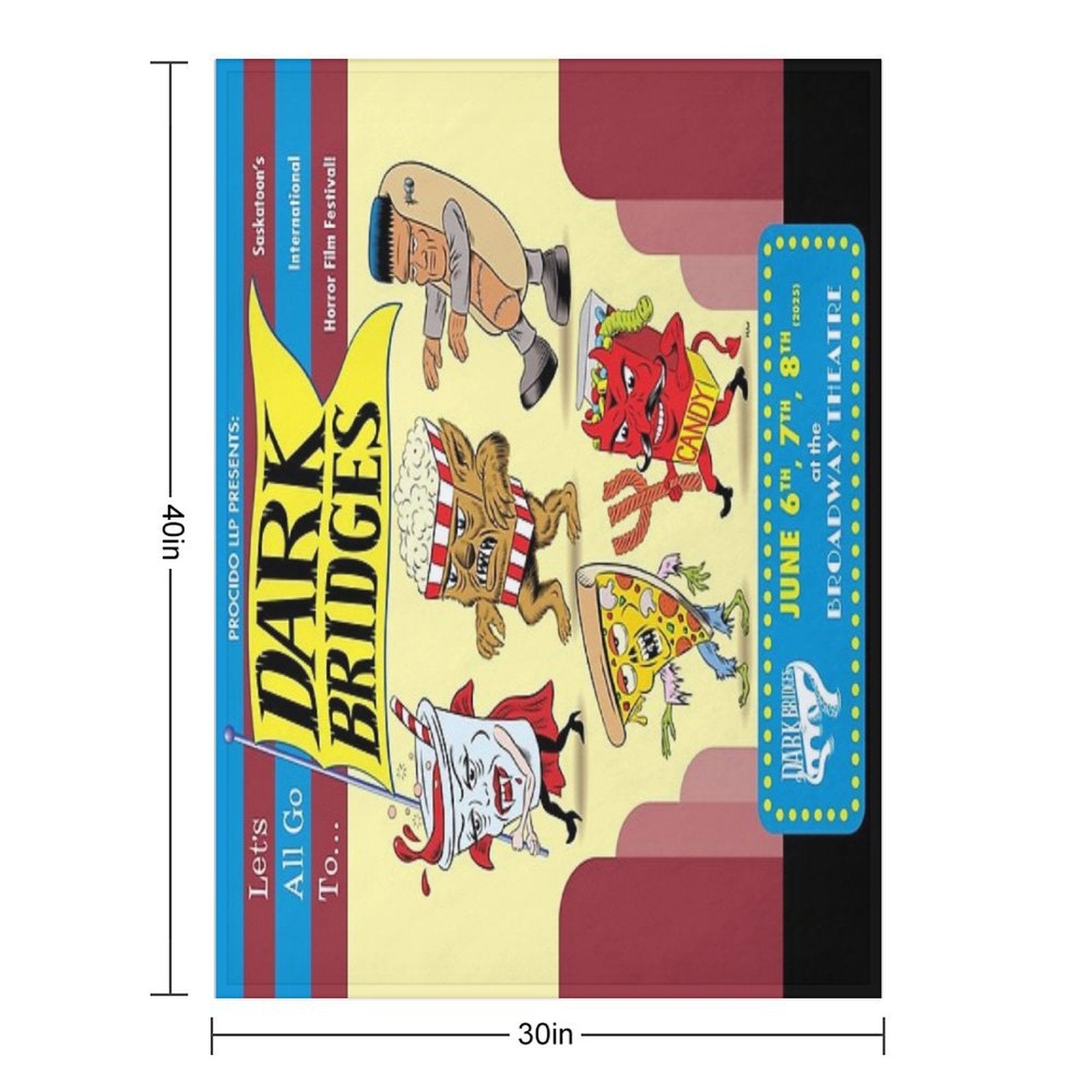 Dark Bridges 2025 Quick-dry Throw Blanket