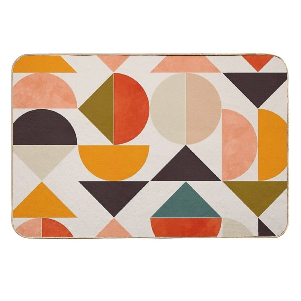 Bauhaus Geometric Colorful 2  High-Traffic Bath Mat