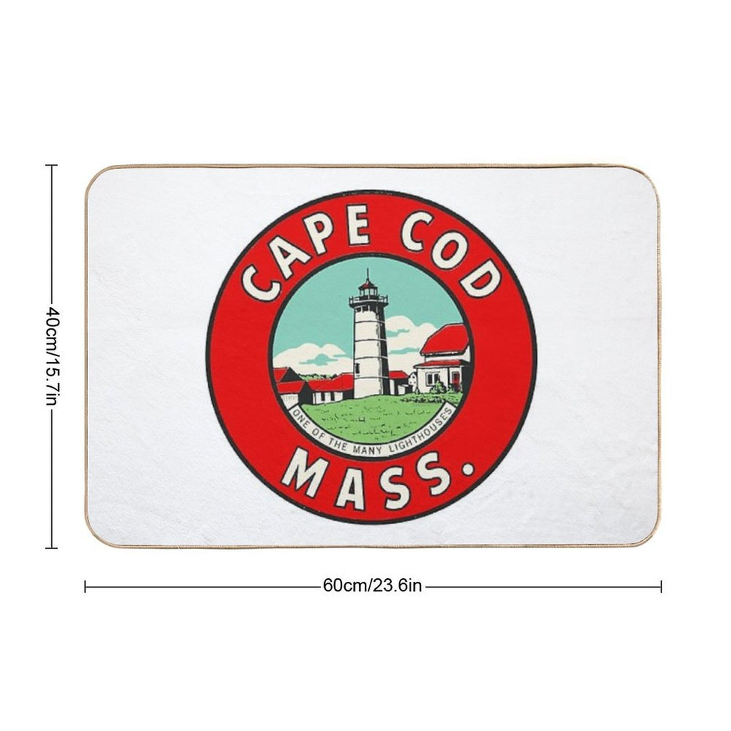 Vintage Cape Cod Decal  Multi-Purpose Bath Mat
